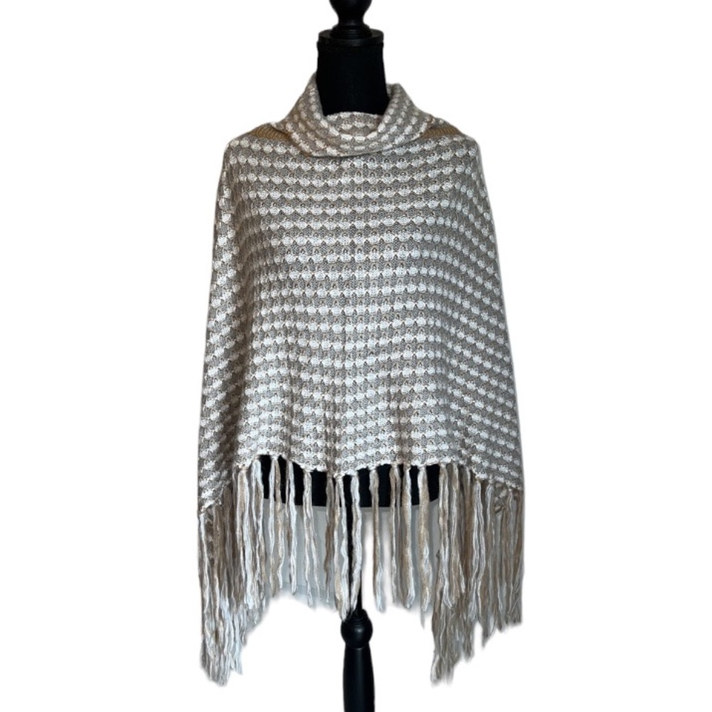 Knit poncho